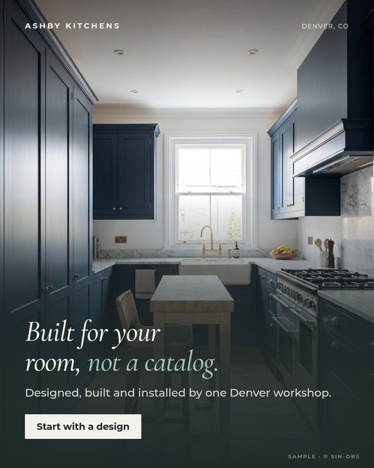 Sample kitchen ad 1 for a fictional business
