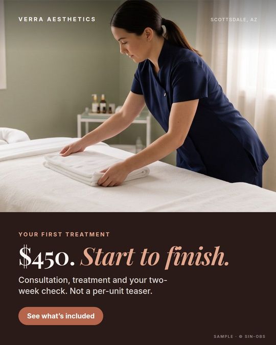 Sample med spa ad 2 for a fictional business