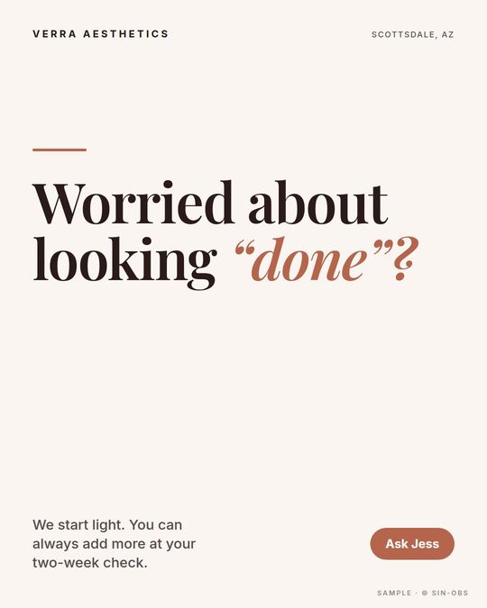 Sample med spa ad 3 for a fictional business