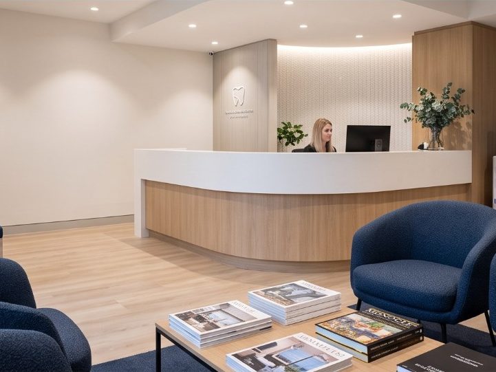 The reception desk and waiting area (sample image)
